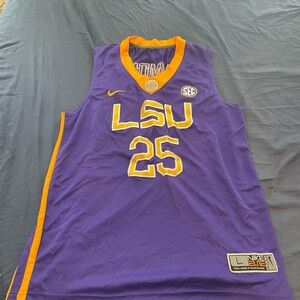 Nike Purple and Gold LSU Ben Simmons Jersey